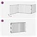 Cancello per cani 8 pcs Nero 100 x 60 cm Acciaio zincato - Foto miniatura 7