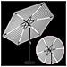 Parasol da Giardino con Luci LED 300 x 300 cm Poliestere - Foto miniatura 4