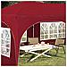 Tenda per feste a pop-up 575 x 288 x 245 cm Borgogna - Foto miniatura 3