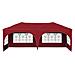 Tenda per feste a pop-up 575 x 288 x 245 cm Borgogna - Foto miniatura 5