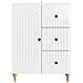 Credenza Bianco Lucido 66 x 34,5 x 90 cm Legno ingegnerizzato - Foto miniatura 4