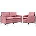 Set di divani 2 pcs Rosa Velluto - Foto miniatura 1