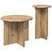 Set tavolini 2 pcs Rovere Artigianale Legno ingegnerizzato - Foto miniatura 3