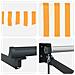 Tenda retrattile manuale con LED 3 x 2 m - Foto miniatura 9