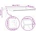 Tenda retrattile manuale con LED 3 x 2 m - Foto miniatura 10