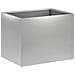 Vaso da giardino Argento 40 x 30 x 30 cm Acciaio zincato - Foto miniatura 1