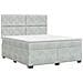 Letto box spring con materasso Grigio Chiaro 140 x 190 cm - Foto miniatura 1