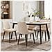 Set Di 2 Sedie Da Pranzo Seduta Imbottita 50x56x83cm - Beige - Foto miniatura 3