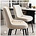 Set Di 2 Sedie Da Pranzo Seduta Imbottita 50x56x83cm - Beige - Foto miniatura 7