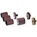 Set 7 Pz Accessori Levigatrice Spazzolatrice A Rullo Satinatrice Rusticatrice - Foto miniatura 1
