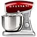 Impastatrice Planetaria Pastaio Deluxe con Potenza 1200 Watt Contenitore in Acciaio da 5.2 Litri Colore Rosso / Argento - Foto miniatura 2