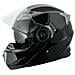 Casco Modulare Apribile Moto Touring Sport Visiera Parasole Nero L - Foto miniatura 3