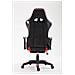 Sedia Gaming Boavista in Similpelle I Poltrona Racing con Doppio Cuscino I Sedia Ufficio Sportiva Portata Max 136 kg I Sedia Gamer Nero Rosso con Poggiapiedi - Foto miniatura 4