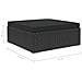 Set Divani Da Giardino 10 Pz Con Cuscini In Polyrattan Nero - Foto miniatura 4