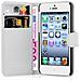 Cadorabo Custodia Compatibile Con Apple Iphone 5 / Iphone 5s / Iphone Se In Bianco Fumo - Coperchio Protettiva Con Chiusura Magnetica, Funzione Stand E Tasca Per Le Carte - Foto miniatura 3