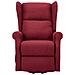 Poltrona Massaggiante Alzapersona Rosso Vino In Tessuto - Foto miniatura 4