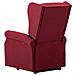 Poltrona Massaggiante Alzapersona Rosso Vino In Tessuto - Foto miniatura 6