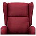 Poltrona Massaggiante Alzapersona Rosso Vino In Tessuto - Foto miniatura 7