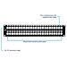 48-port Blank Keystone 2u Hd Patch Panel Tc-kp48 Cat 5 5e 6 6a 2u 19 Pollici Rackmount Ready Hd Keystone Rete Patch Panel Consigliato Con Tc-k25c6 Tc-k50c6 Cat6 Keystone Jacks - Foto miniatura 4