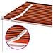 Tenda da Sole Retrattile Manuale LED 600x300 cm Arancio Marrone - Foto miniatura 9