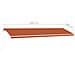 Tenda da Sole Retrattile Manuale LED 600x300 cm Arancio Marrone - Foto miniatura 10