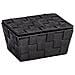 Cestino Portaoggetti Adria 19 X 10 X 14 Cm Polipropilene Nero - Foto miniatura 5