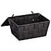 Cestino Portaoggetti Adria 19 X 10 X 14 Cm Polipropilene Nero - Foto miniatura 2