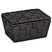 Cestino Portaoggetti Adria 19 X 10 X 14 Cm Polipropilene Nero - Foto miniatura 3