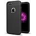 Custodia Compatibile Con Apple Iphone 6 / 6s In Nero Profondo - Coperchio Protettivo In Silicone Tpu Con Applicazione Di Finta Pelle Nobile - Foto miniatura 1