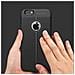 Custodia Compatibile Con Apple Iphone 6 / 6s In Nero Profondo - Coperchio Protettivo In Silicone Tpu Con Applicazione Di Finta Pelle Nobile - Foto miniatura 3