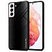 Custodia Compatibile Con Samsung Galaxy S21 5g - Ottica A Strisce In Opale Nero - Coperchio Protettivo In Vetro Temperato E Silicone Tpu - Foto miniatura 1