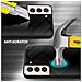 Custodia Compatibile Con Samsung Galaxy S21 5g - Ottica A Strisce In Opale Nero - Coperchio Protettivo In Vetro Temperato E Silicone Tpu - Foto miniatura 3
