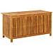 Baule Da Giardino 113x50x58 Cm In Legno Massello Di Acacia - Foto miniatura 2