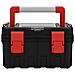 Cassetta Degli Attrezzi Nera E Rossa 45x28x26,5 Cm - Foto miniatura 2