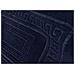 Tappeto Bagno Doccia Spugna Tinta Unita Torino Tappetino Super Assorbente In Cotone Pelo Corto Con Greca Parure 3 Pezzi Blu Notte - Foto miniatura 4