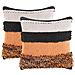 Set Di 2 Cuscini Mihalgazi Cotone 45 X 45 Cm Multicolore A Strisce - Foto miniatura 4