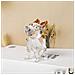 Figurina Di Cane Di Cristallo Con Coda E Orecchie Con Punta Dorata - Foto miniatura 6