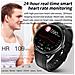 Smartwatch Con Chiamata Bluetooth, Monitoraggio Frequenza Cardiaca E Pressione Sanguigna, Ip68 Impermeabile Black - Foto miniatura 6