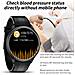Smartwatch Con Chiamata Bluetooth, Monitoraggio Frequenza Cardiaca E Pressione Sanguigna, Ip68 Impermeabile Black - Foto miniatura 7