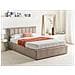 Letto Contenitore Bouclé Montlaur 140 X 200 Cm Tortora - Foto miniatura 1