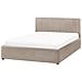 Letto Contenitore Bouclé Montlaur 140 X 200 Cm Tortora - Foto miniatura 6