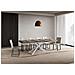 Tavolo allungabile 90x120/380 cm Plaker tortora gambe bianche - Foto miniatura 3