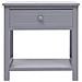 Lusso Casadino -  Comodino Grigio 40x29x42 Cm In Legno Di Paulonia - Foto miniatura 3