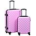 Lusso Casadino -  Set Valigie Trolley A Custodia Rigida 2 Pz Rosa In Abs - Foto miniatura 2