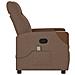 Poltrona Massaggiante Reclinabile Marrone in Tessuto - Foto miniatura 4
