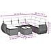 Set Divani da Giardino con Cuscini 8 pz Nero in Polyrattan - Foto miniatura 9