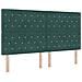 Letto a Molle con Materasso e Panca Verde Scuro 180x200 cm Velluto - Foto miniatura 7