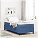 Letto con Box Spring e Materasso Blu 90x200 cm Tessuto Corduroy - Foto miniatura 2