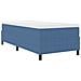 Letto con Box Spring e Materasso Blu 90x200 cm Tessuto Corduroy - Foto miniatura 3
