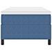 Letto con Box Spring e Materasso Blu 90x200 cm Tessuto Corduroy - Foto miniatura 7